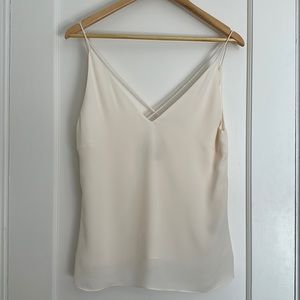 V Neck Tank with Strappy Details